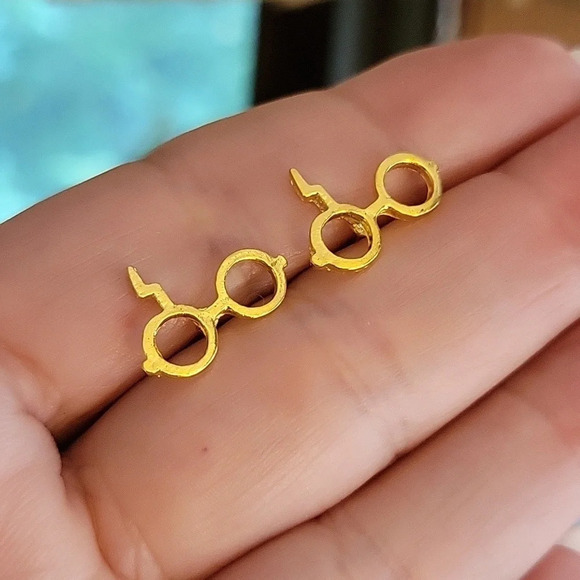 Harry Potter Stud Earrings, gold - Picture 4 of 5